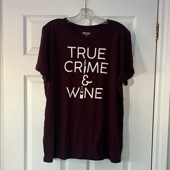 torrid Tops - 4/$20 Torrid Burgundy True Crime & Wine Tee